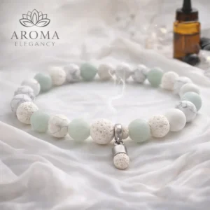 Aromaterápiás menta karkötő
